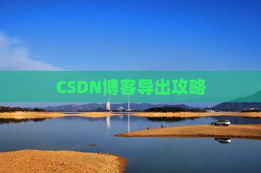 CSDN博客导出攻略
